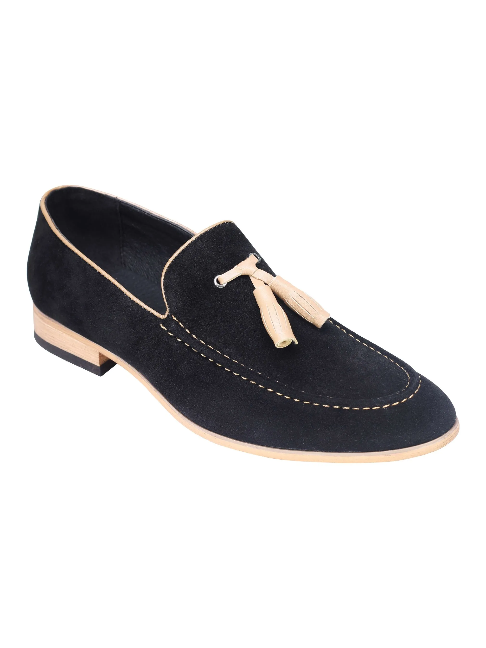 SUEDE - FAUX LEATHER TASSEL LOAFERS