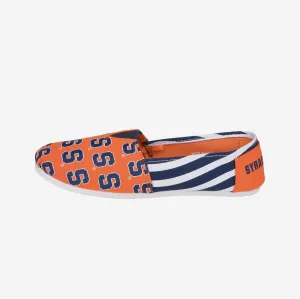Syracuse Orange Womens Stripe Canvas Shoe