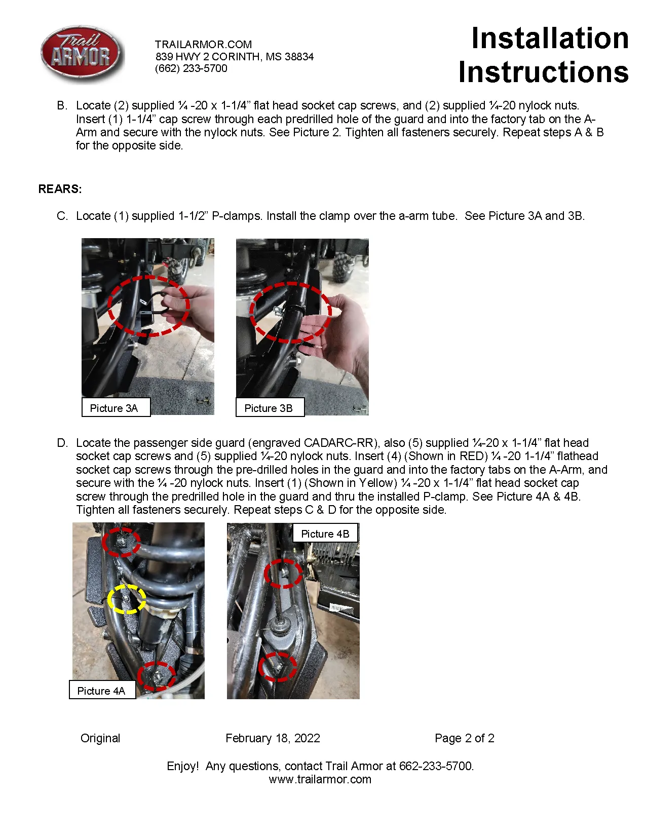 Trail Armor Can Am Defender, Can Am Defender Max Can Am Defender Pro iMpact A-Arm Guards for FACTORY ARCHED A-ARMS