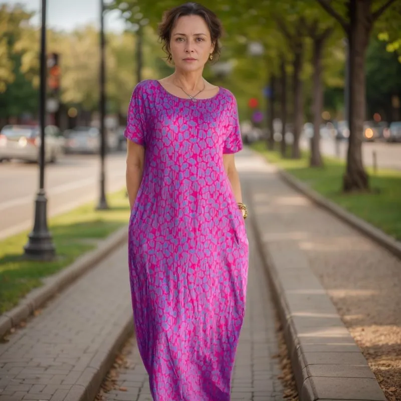 Unaí | Stylish  Dress with Vibrant Print
