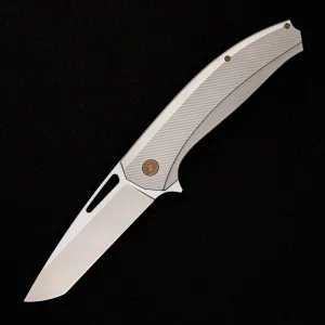 Veli – Titanium Handle – RWL-34 Blade – Bronze Titanium Hardware