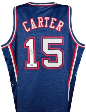 Vince Carter Signed Autographed New Jersey Nets Basketball Jersey (PSA/DNA COA)