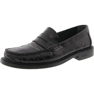 VINNY's Mens Yardee Padded Insole Leather Loafers