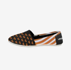Virginia Tech Hokies Womens Stripe Canvas Shoe
