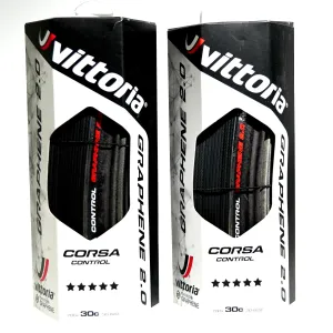 Vittoria Corsa Control G 2.0 700 x 30C Clincher Bike Tire 320TPI Black