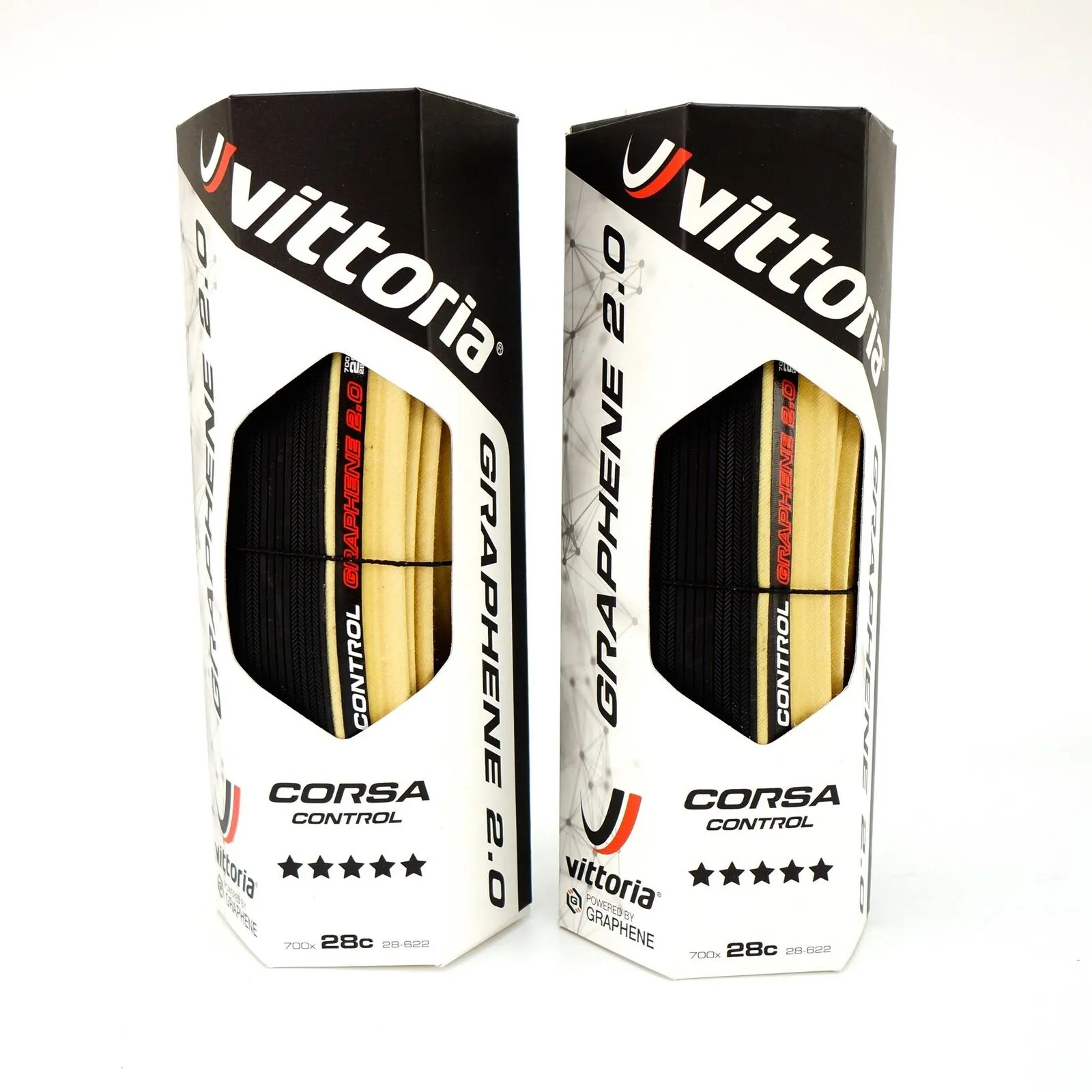 Vittoria Corsa Control G 2.0 700x28C Bike Folding Tire 320TPI Para Skinwall