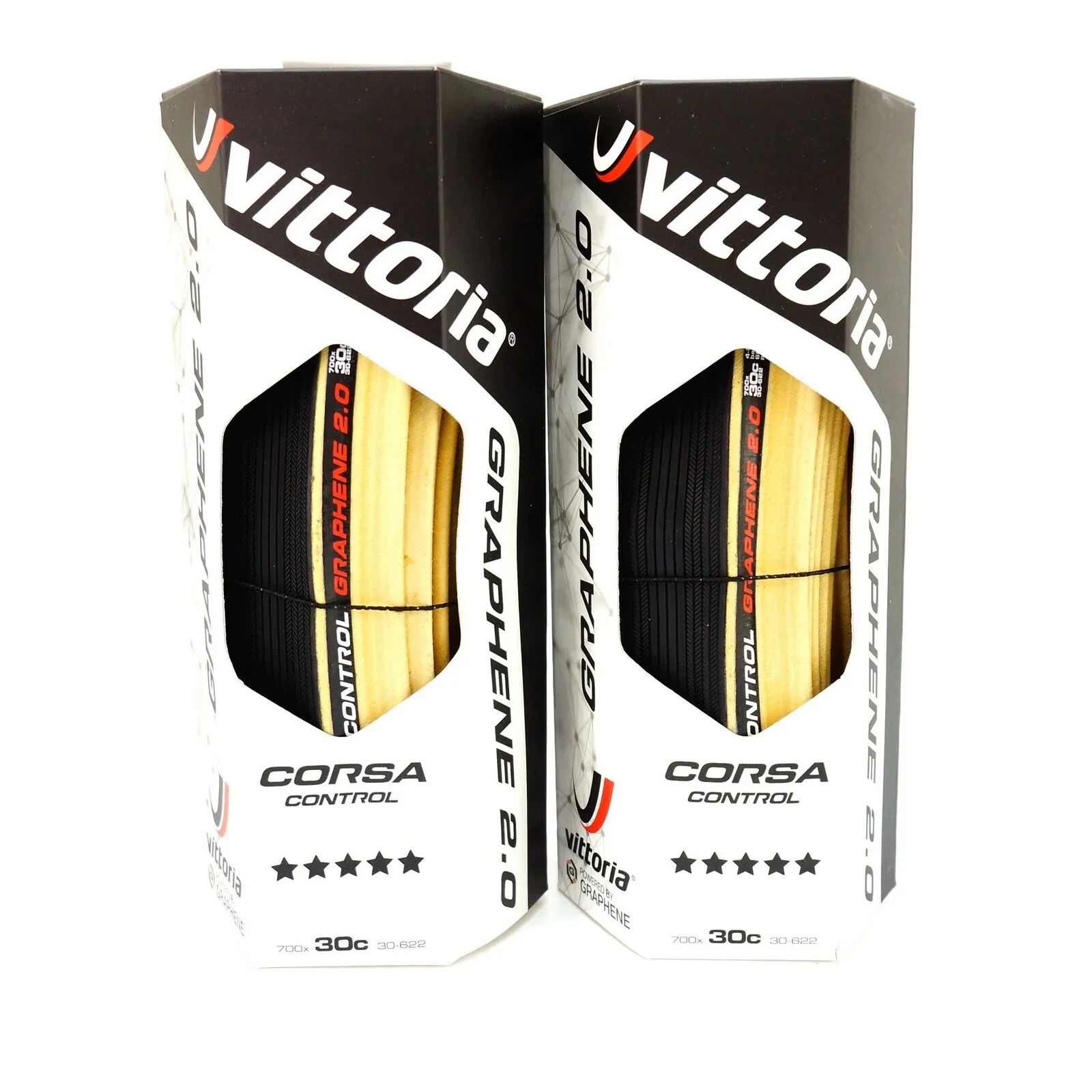 Vittoria Corsa Control G 2.0 700x30C Clincher Bike Tire 320TPI Para Skinwall