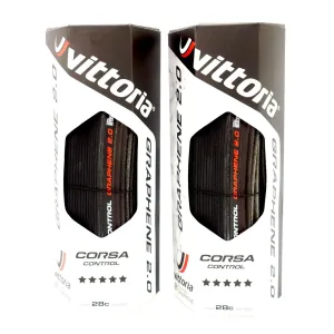 Vittoria Corsa Control G2.0 700x28C Clincher Bicycle Bike Tire 320TPI Full Black