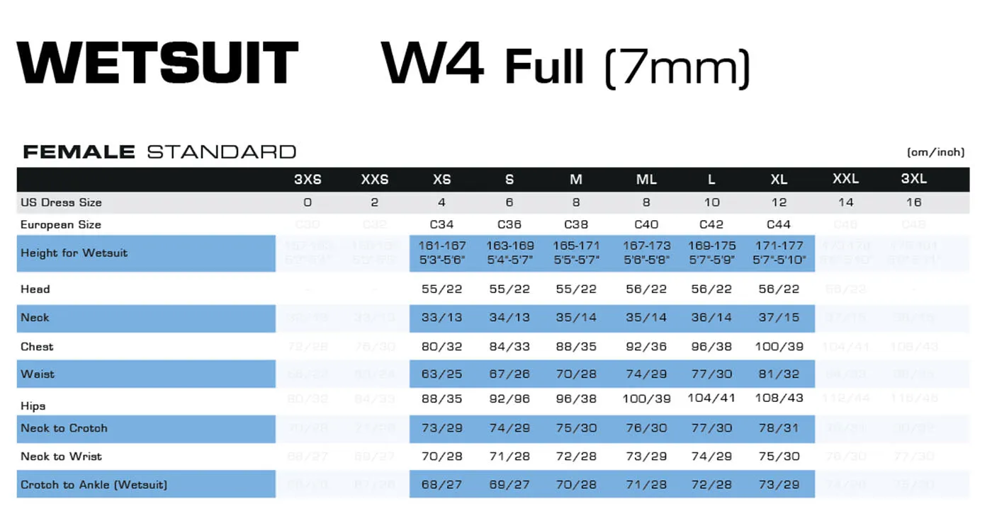 Waterproof Women's 7mm Wetsuit