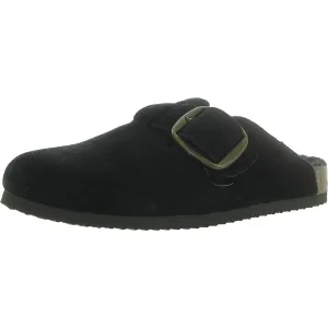 White Mountain Womens Big Sur Suede Faux Fur Lined Loafers