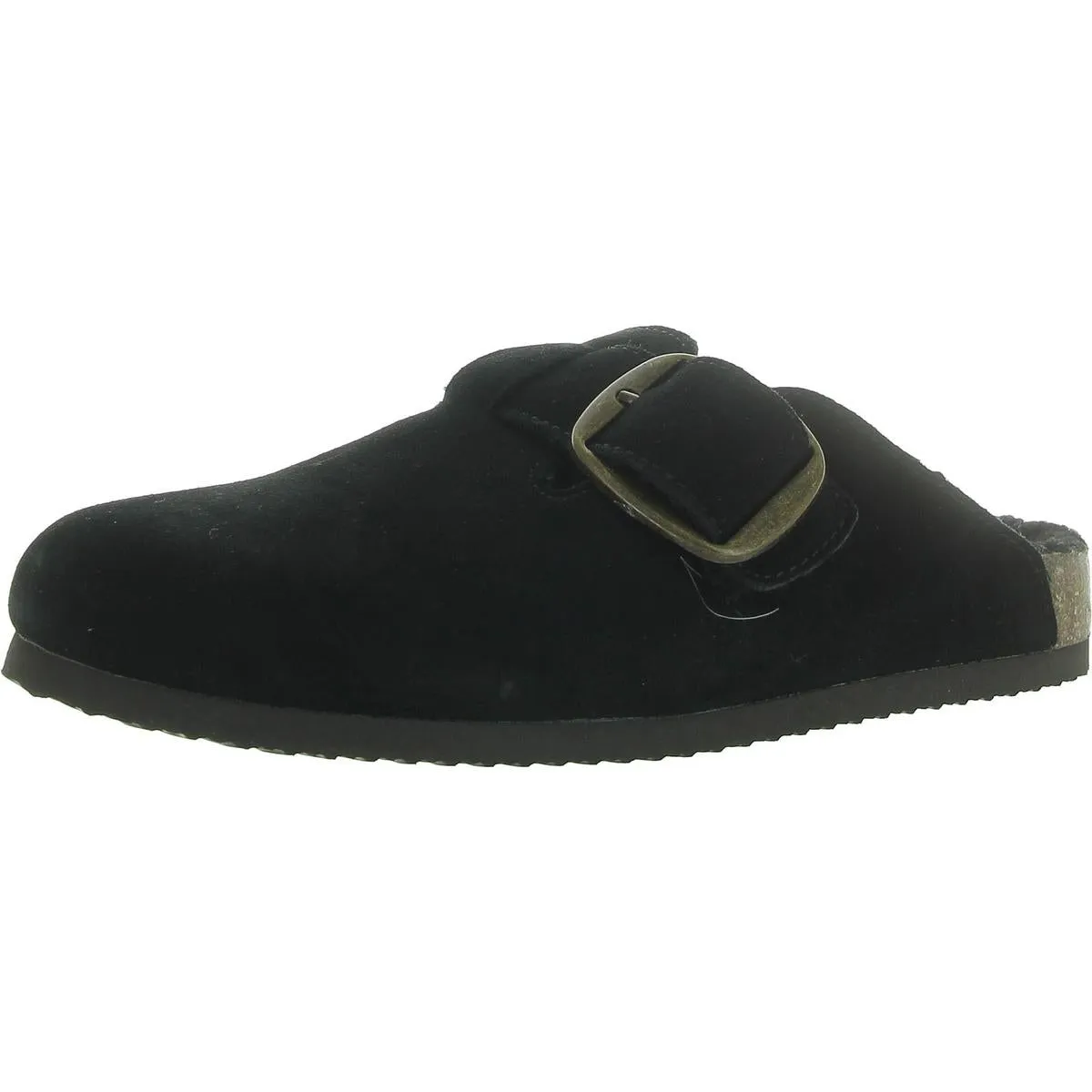 White Mountain Womens Big Sur Suede Faux Fur Lined Loafers
