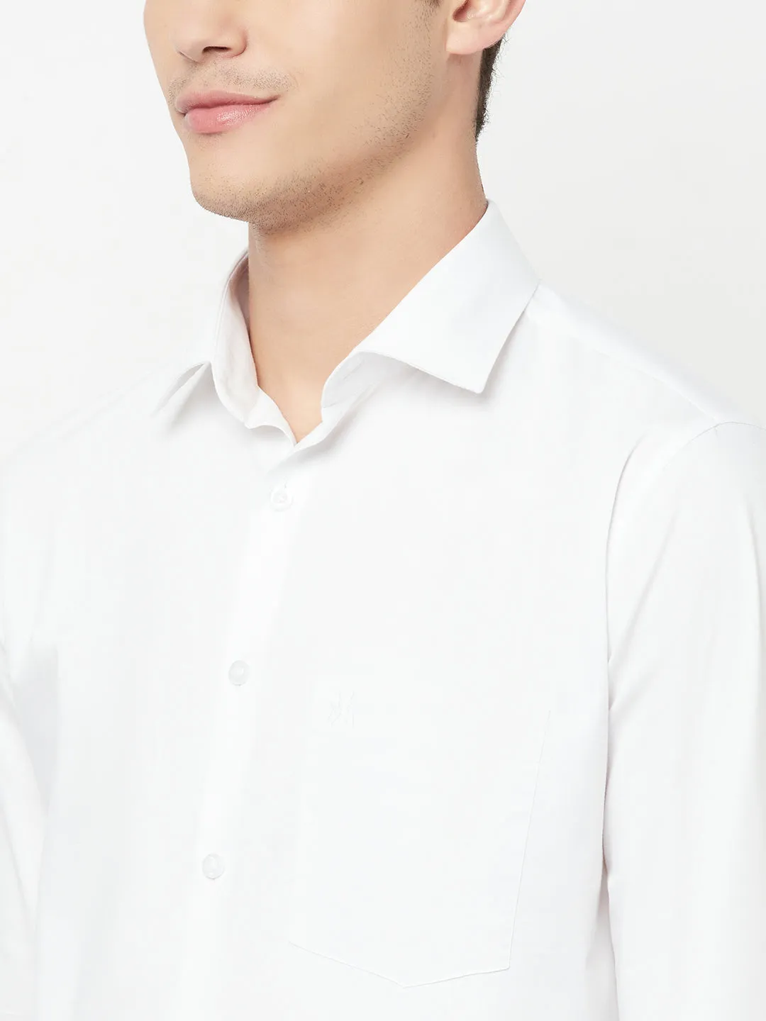 White Solid Shirt