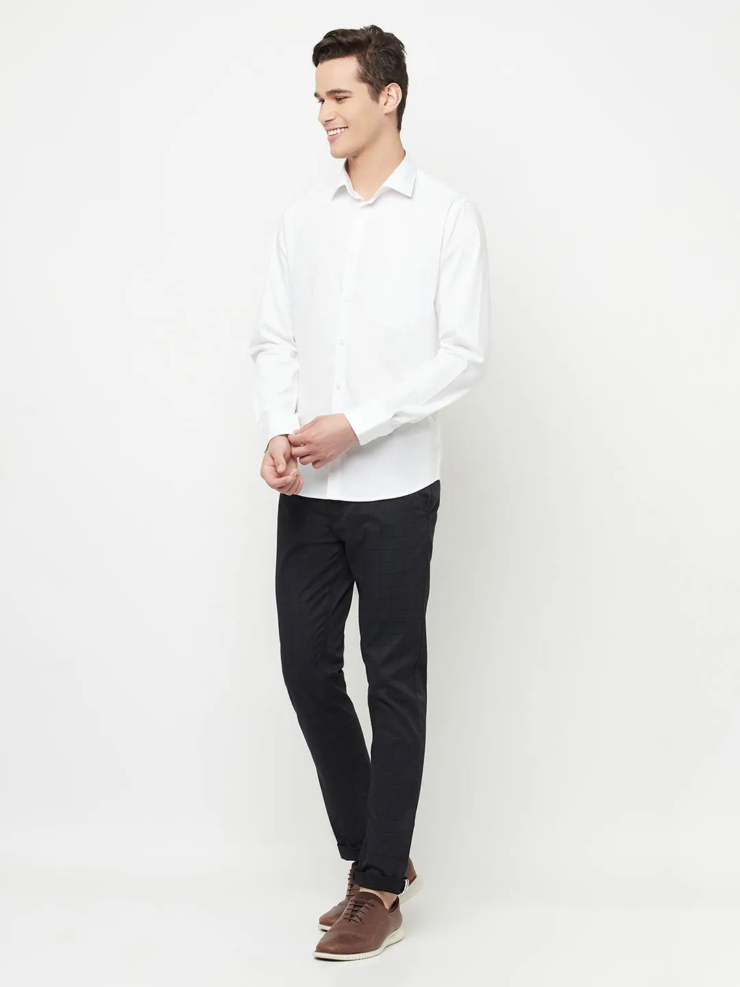 White Solid Shirt