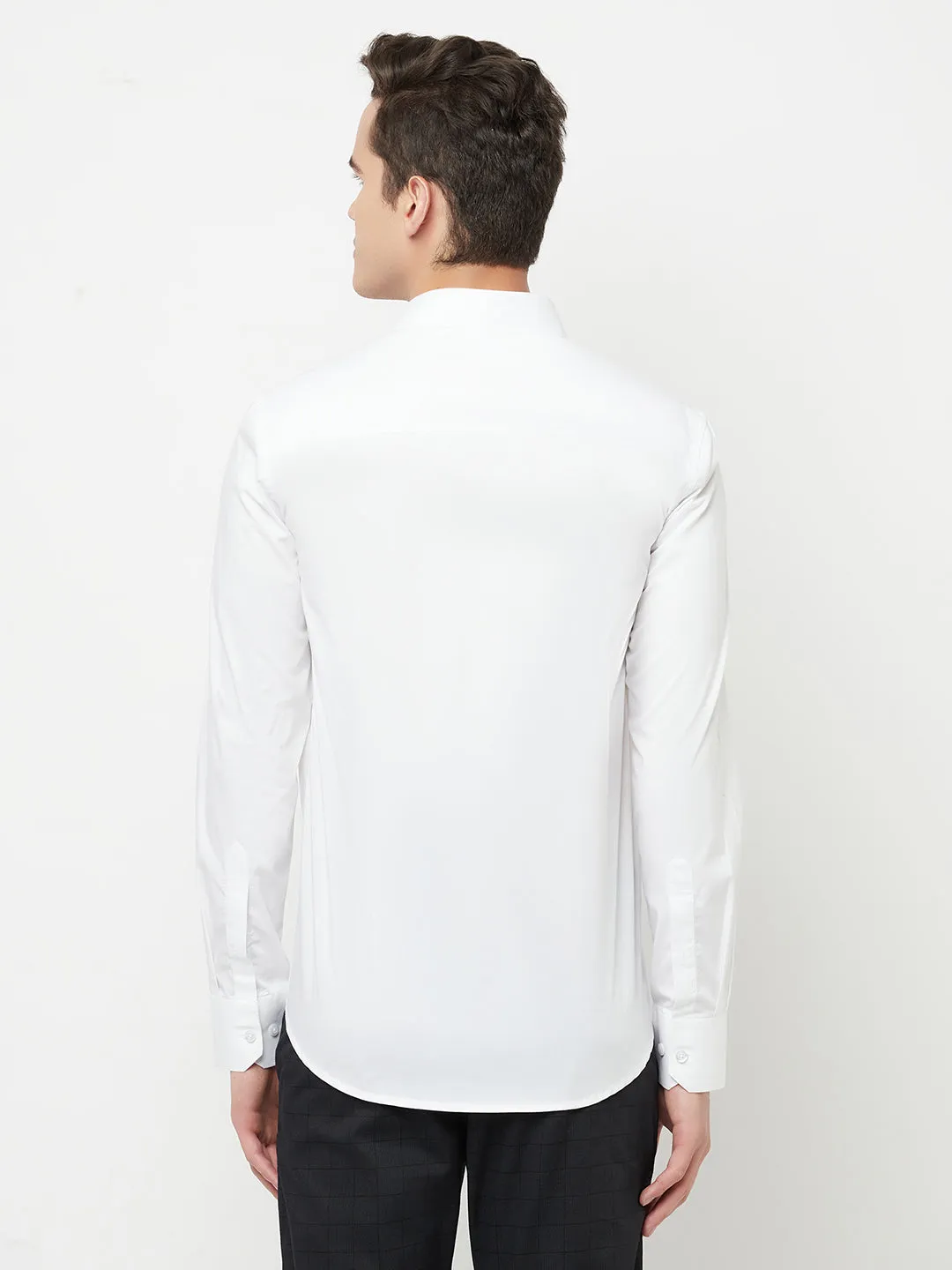 White Solid Shirt