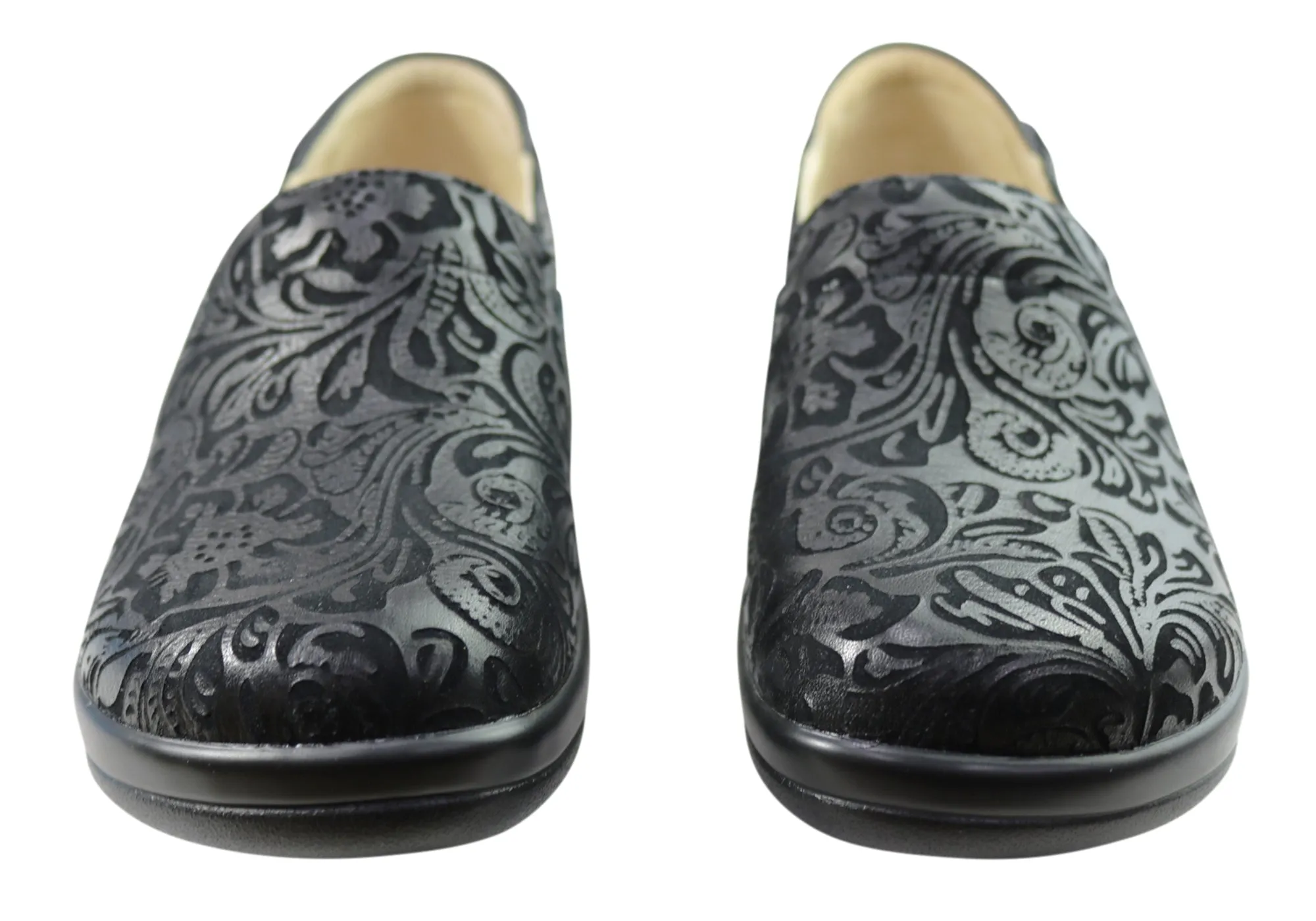 Womens Alegria Keli Comfortable Leather Professional Slip On Shoes