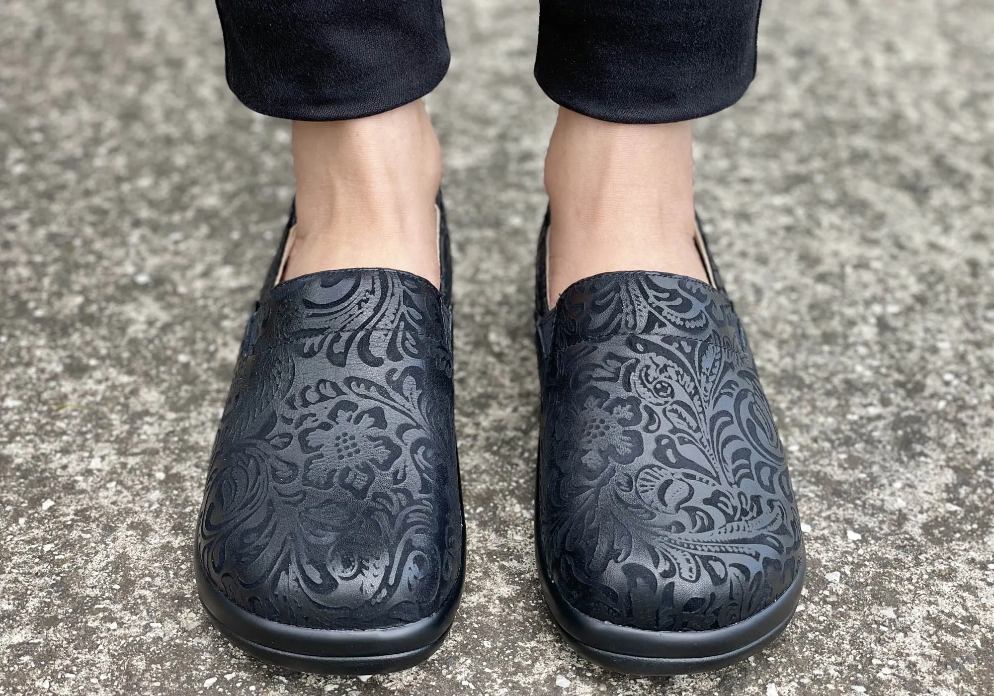 Womens Alegria Keli Comfortable Leather Professional Slip On Shoes