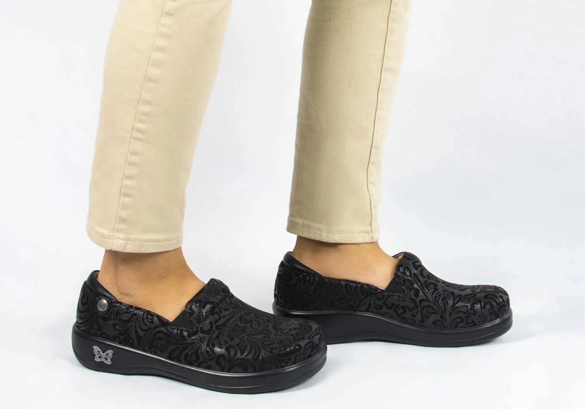 Womens Alegria Keli Comfortable Leather Professional Slip On Shoes