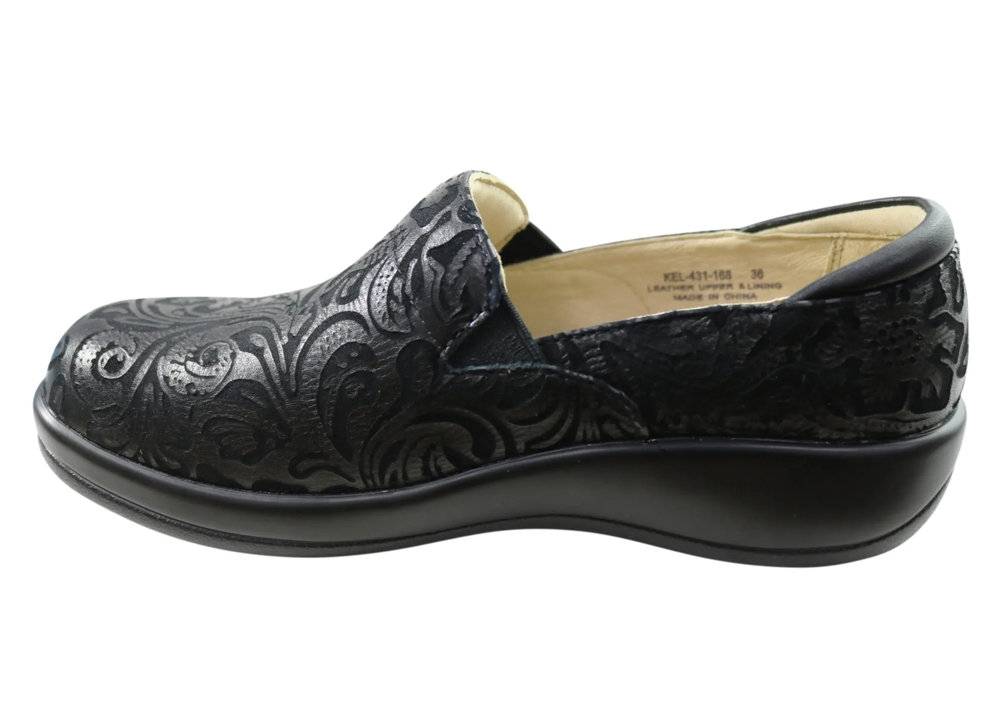 Womens Alegria Keli Comfortable Leather Professional Slip On Shoes