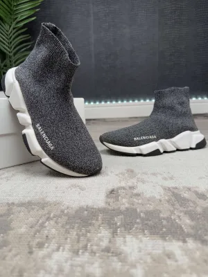 WOMENS - Balenciaga Speed Trainers - Black Crystal