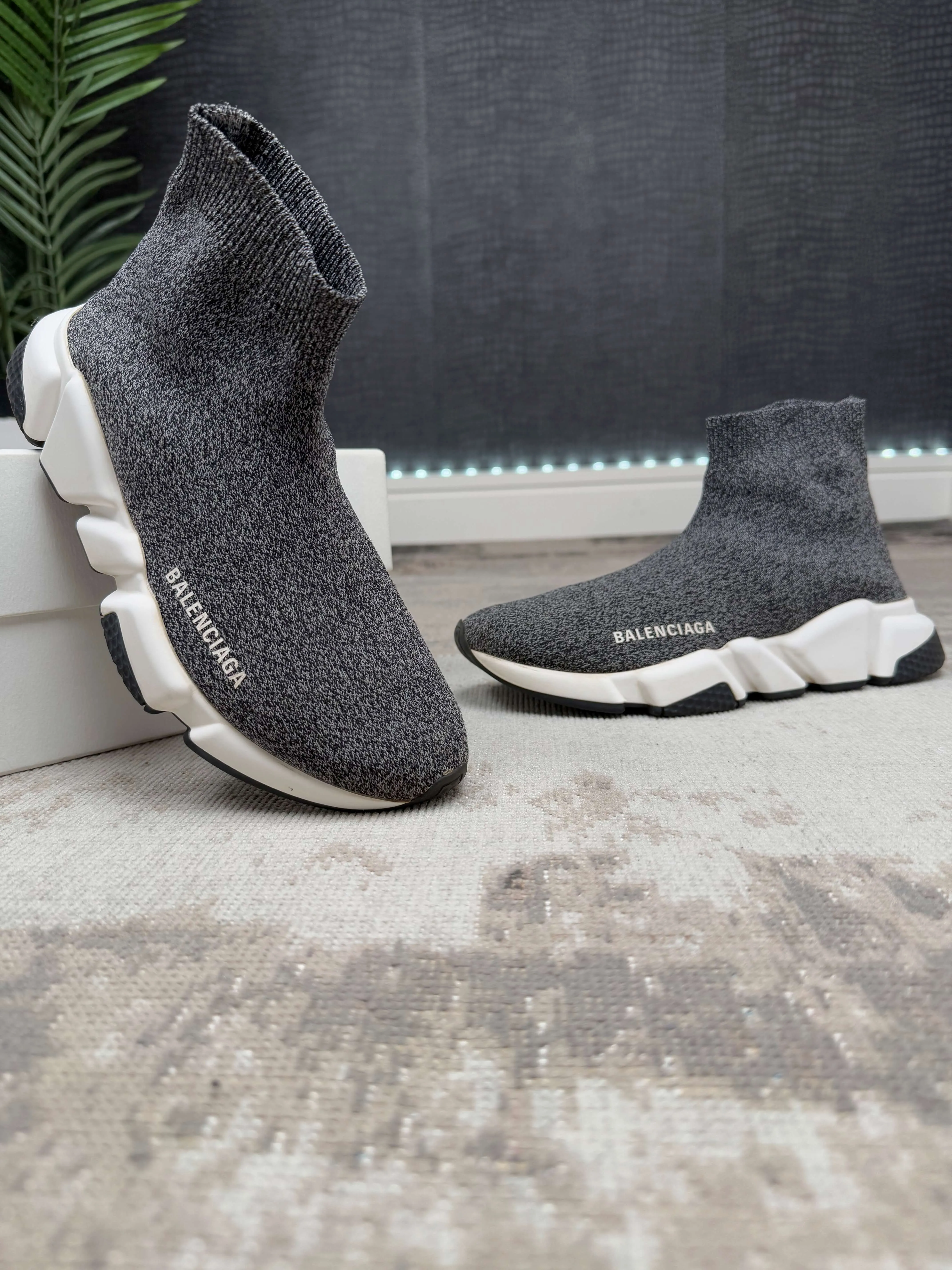 WOMENS - Balenciaga Speed Trainers - Black Crystal