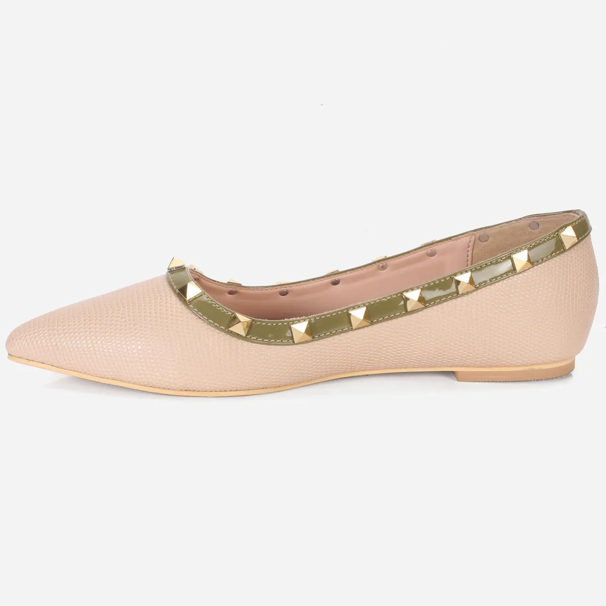 Womens "ADELAIDA  "Pointed Adorned Flat Shoes