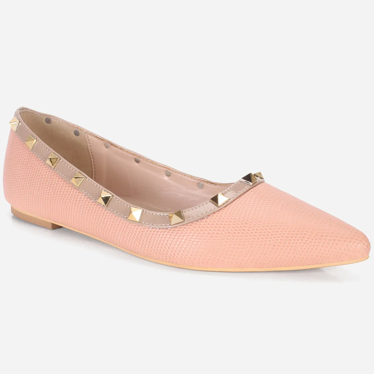 Womens "ADELAIDA  "Pointed Adorned Flat Shoes