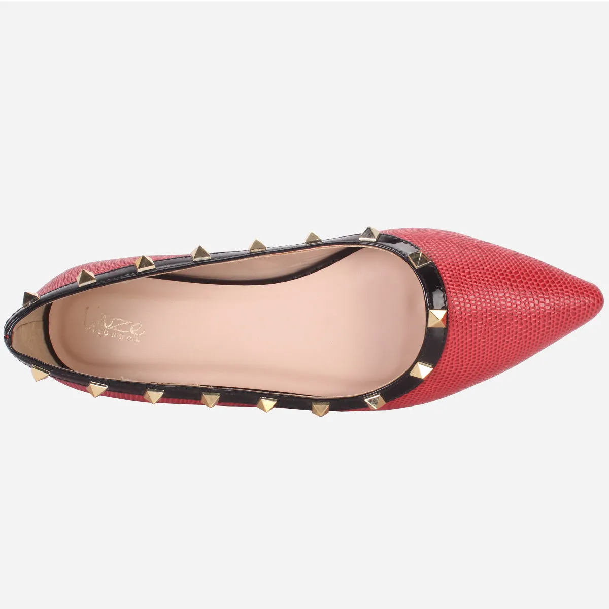 Womens "ADELAIDA  "Pointed Adorned Flat Shoes