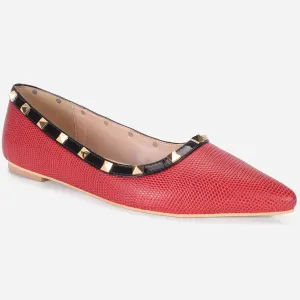 Womens "ADELAIDA  "Pointed Adorned Flat Shoes