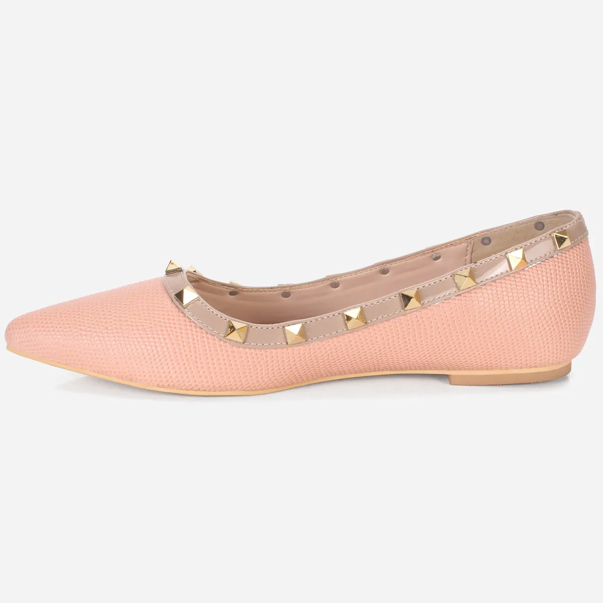 Womens "ADELAIDA  "Pointed Adorned Flat Shoes