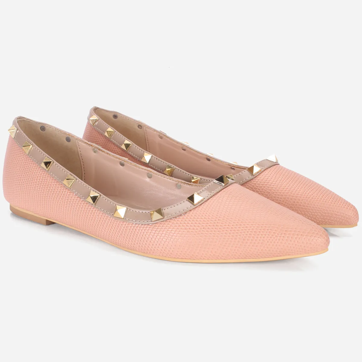 Womens "ADELAIDA  "Pointed Adorned Flat Shoes