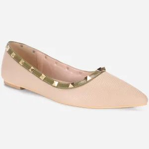 Womens "ADELAIDA  "Pointed Adorned Flat Shoes