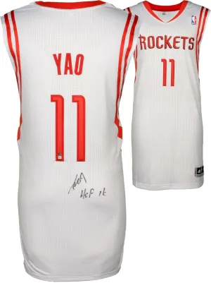 Yao Ming Signed Autographed Houston Rockets Basketball Jersey (Fanatics COA)