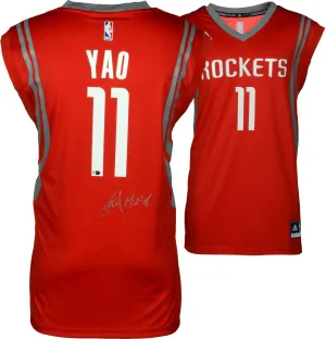 Yao Ming Signed Autographed Houston Rockets Basketball Jersey (Fanatics COA)