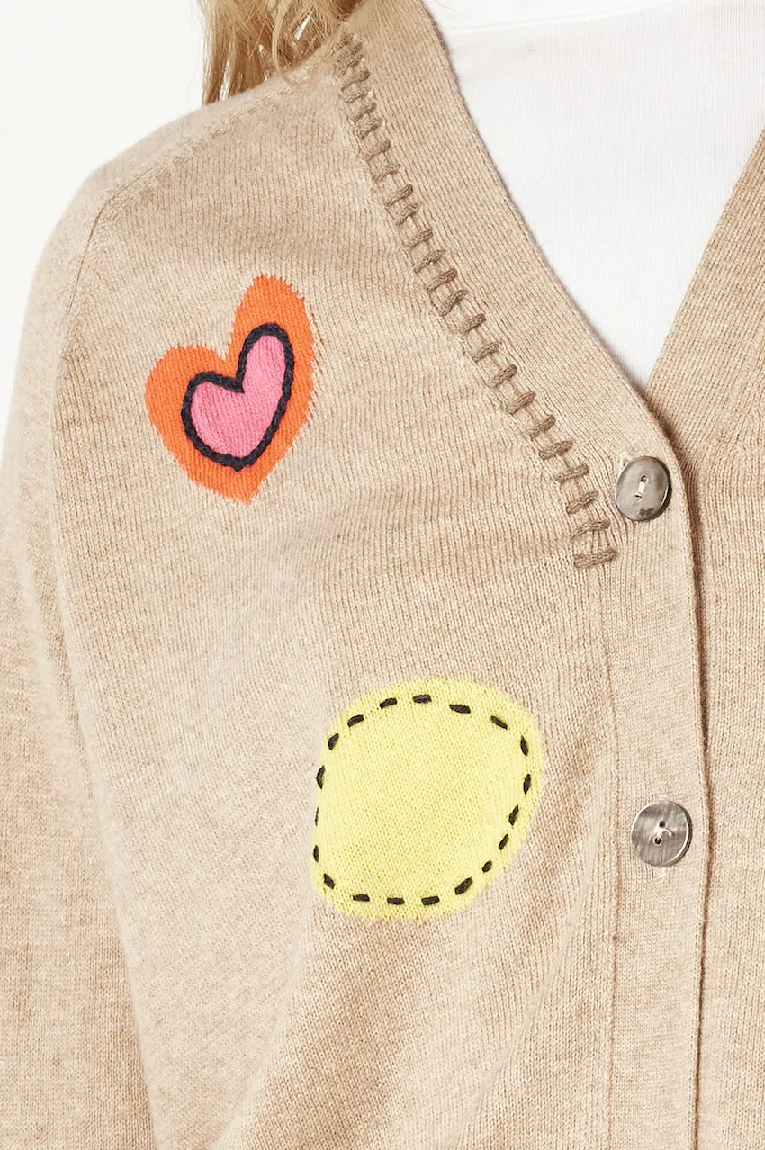 Zaket & Plover Happy Cardi - Oat
